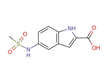 1H-Indole-2-carboxylicacid, 5-[(methylsulfonyl)amino]-