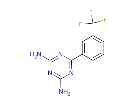 Molecular Structure of 30508-78-2 (2,4-DIAMINO-6-[3-(TRIFLUOROMETHYL)PHENYL]-1,3,5-TRIAZINE)