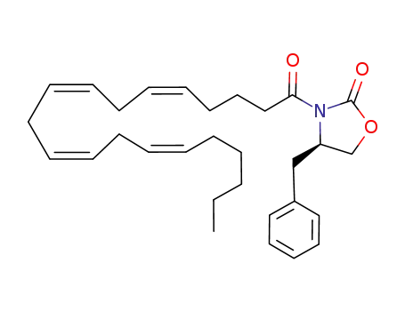 Molecular Structure of 372504-81-9 ((R)-N-arachidonyl-4-benzyl-2-oxazolidinone)