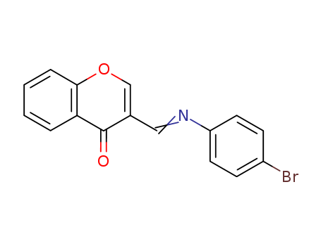 Molecular Structure of 138991-00-1 (4H-1-Benzopyran-4-one, 3-[[(4-bromophenyl)imino]methyl]-)