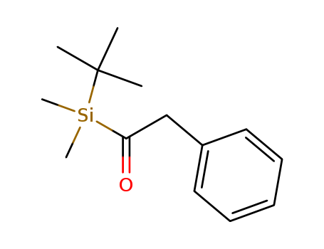 Molecular Structure of 132150-43-7 (Silane, (1,1-dimethylethyl)dimethyl(phenylacetyl)-)