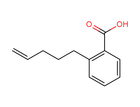 Molecular Structure of 115033-69-7 (Benzoic acid, 2-(4-pentenyl)-)