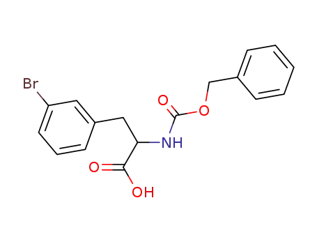 Molecular Structure of 331955-30-7 (Phenylalanine,3-bromo-N-[(phenylmethoxy)carbonyl]-)