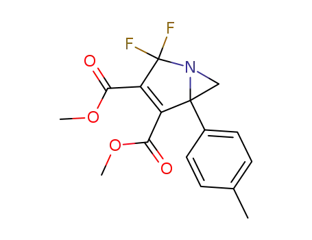 Molecular Structure of 500362-90-3 (1-Azabicyclo[3.1.0]hex-3-ene-3,4-dicarboxylic acid,
2,2-difluoro-5-(4-methylphenyl)-, dimethyl ester)