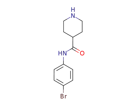Molecular Structure of 883106-57-8 (PIPERIDINE-4-CARBOXYLIC ACID (4-BROMO-PHENYL)-AMIDE)