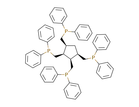 Molecular Structure of 333380-86-2 (CIS,CIS,CIS-TETRAKIS(DIPHENYLPHOSPHINOMETHYL)CYCLOPENTANE)
