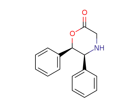Molecular Structure of 144538-22-7 ((5S,6R)-5,6-Diphenyl-2-morpholinone)