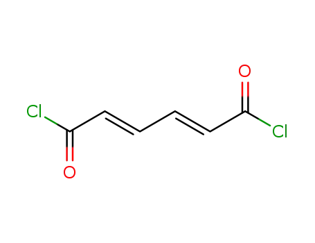 Molecular Structure of 58823-55-5 (2,4-Hexadienedioyl dichloride, (E,E)-)