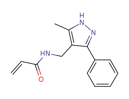 Molecular Structure of 127089-64-9 ([3-phenyl-4-(acrylamidomethyl)-5-methylpyrazole])
