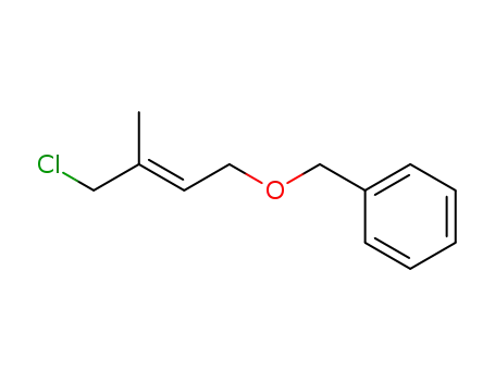Molecular Structure of 63707-07-3 (Benzene, [[(4-chloro-3-methyl-2-butenyl)oxy]methyl]-, (E)-)