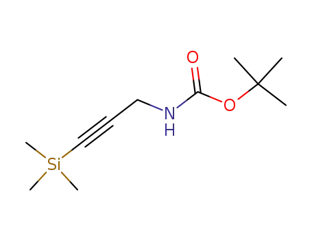 Molecular Structure of 71592-57-9 (Carbamic acid, [3-(trimethylsilyl)-2-propynyl]-, 1,1-dimethylethyl ester)