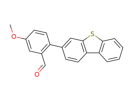 Molecular Structure of 354529-43-4 (3-(2-Formyl-4-methoxyphenyl)dibenzo[b,d]thiophene)