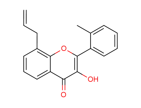 4H-1-Benzopyran-4-one, 3-hydroxy-2-(2-methylphenyl)-8-(2-propenyl)-