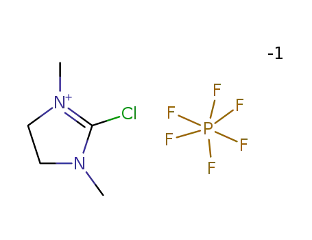 Molecular Structure of 101385-69-7 (2-Chloro-1,3-dimethylimidazolidinium hexafluorophosphate)