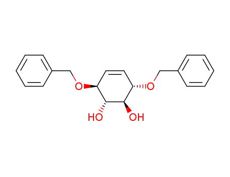 Molecular Structure of 391201-70-0 (4-Cyclohexene-1,2-diol, 3,6-bis(phenylmethoxy)-, (1S,2S,3S,6S)-)