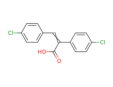 Molecular Structure of 2893-13-2 (2,3-bis(4-chlorophenyl)prop-2-enoic acid)