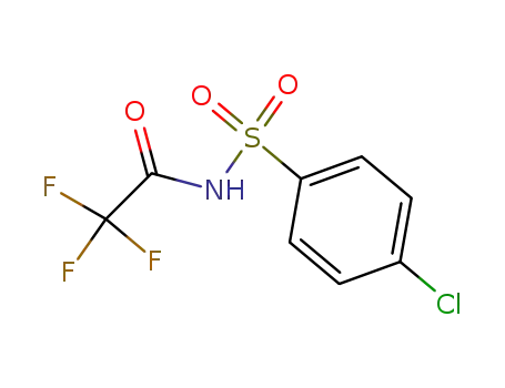 Molecular Structure of 98922-57-7 (4-Chloro-N-(2,2,2-trifluoro-acetyl)-benzenesulfonamide)