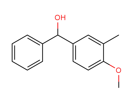 Molecular Structure of 804499-51-2 (Benzenemethanol, 4-methoxy-3-methyl-alpha-phenyl- (9CI))