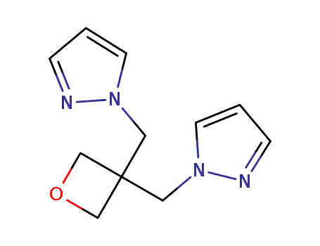 Molecular Structure of 208105-64-0 (3,3-bis(pyrazol-1-ylmethyl)oxetane)