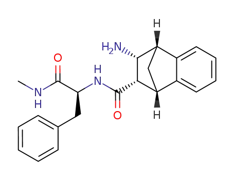 Molecular Structure of 854278-98-1 ((1S,2S,3R,4S)-3-Amino-1,2,3,4-tetrahydro-1,4-methano-naphthalene-2-carboxylic acid ((S)-1-methylcarbamoyl-2-phenyl-ethyl)-amide)