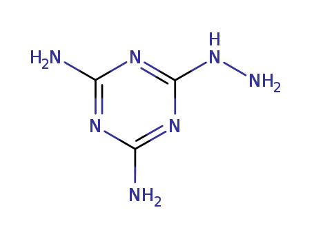 Molecular Structure of 10409-76-4 (1,3,5-Triazin-2(1H)-one, 4,6-diamino-, hydrazone)