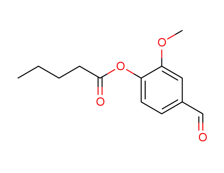 Molecular Structure of 125261-96-3 (Pentanoic acid, 4-formyl-2-methoxyphenyl ester)