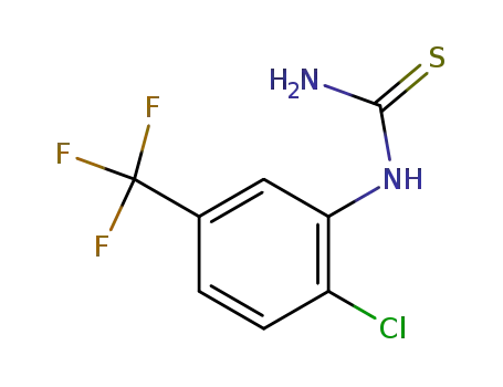 Molecular Structure of 21714-35-2 ((2-CHLORO-5-TRIFLUOROMETHYL)PHENYLTHIOUREA)