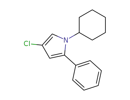 1H-Pyrrole, 4-chloro-1-cyclohexyl-2-phenyl-