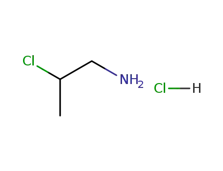 Molecular Structure of 6266-35-9 (2-Chloropropylamine Hydrochloride)