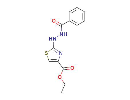 4-Thiazolecarboxylic acid, 2-(2-benzoylhydrazino)-, ethyl ester
