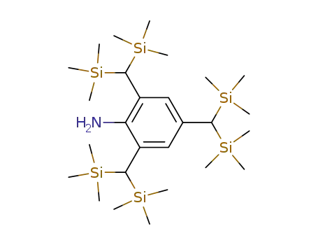 Molecular Structure of 115134-78-6 (2,4,6-tris[bis(trimethylsilyl)methyl]aniline)