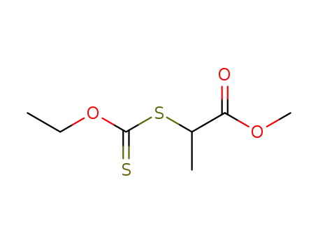 Molecular Structure of 351491-23-1 (Propanoic acid, 2-[(ethoxythioxomethyl)thio]-, methyl ester)
