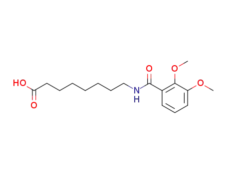 Molecular Structure of 209961-35-3 (8-(2,3-dimethoxy-benzoylamino)-octanoic acid)
