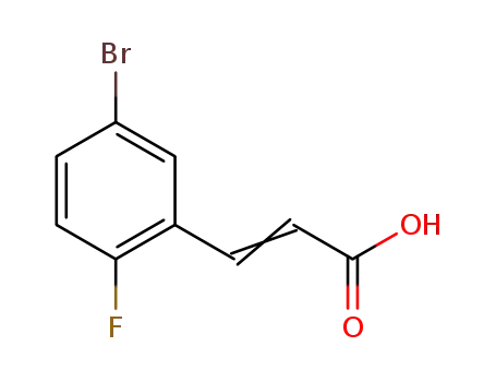 Molecular Structure of 202865-71-2 (5-BROMO-2-FLUOROCINNAMIC ACID)