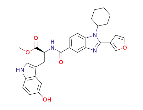 L-Tryptophan,
N-[[1-cyclohexyl-2-(3-furanyl)-1H-benzimidazol-5-yl]carbonyl]-5-hydroxy-
, methyl ester