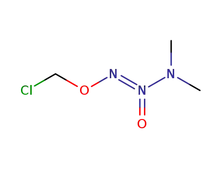 Molecular Structure of 858135-02-1 (O<sup>2</sup>-(chloromethyl)-1-(N,N-dimethylamino)diazen-1-ium-1,2-diolate)