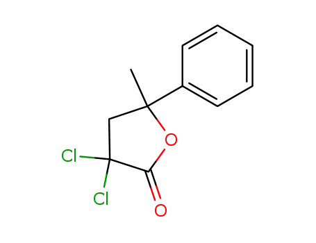Molecular Structure of 89630-68-2 (3,3-Dichloro-5-methyl-5-phenyldihydrofuran-2(3H)-one)