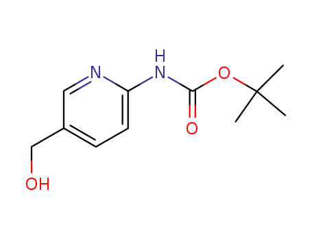Molecular Structure of 169280-83-5 (TERT-BUTYL [5-(HYDROXYMETHYL)PYRIDIN-2-YL)CARBAMATE)