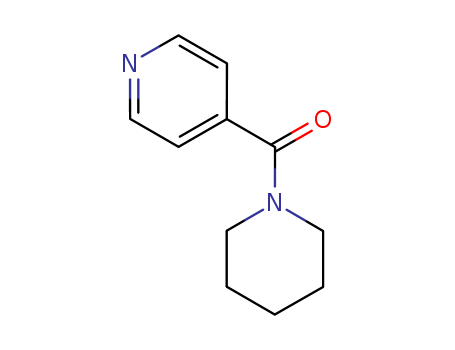 4968-87-0,piperidin-1-yl(pyridin-4-yl)methanone,isonicotinic acid piperidide;Piperidin-1-yl-pyridin-4-yl-methanone;Isonicotin-piperidin;Isonicotinsaeure-piperidid;1-(4-pyridinecarbonyl)piperidine;
