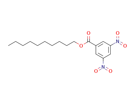 Molecular Structure of 10574-44-4 (Benzoic acid, 3,5-dinitro-, decyl ester)