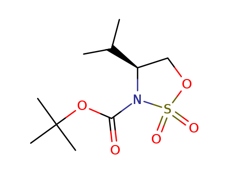 (4S)-4-iso-propyl-1,2,3-oxathiazolidine-3-carboxylic acid 1,1-dimethylethyl ester 2,2-dioxide