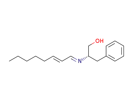Molecular Structure of 1246300-53-7 ((S,2E)-2-((E)-oct-2-enylideneamino)-3-phenylpropan-1-ol)