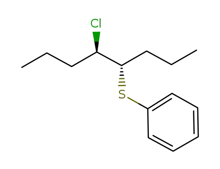 Molecular Structure of 1202357-36-5 (((4S,5R)-5-chlorooctan-4-yl)(phenyl)sulfane)