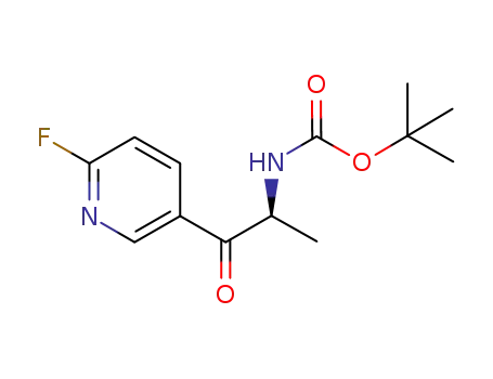 Carbamic acid, [(1S)-2-(6-fluoro-3-pyridinyl)-1-methyl-2-oxoethyl]-,
1,1-dimethylethyl ester