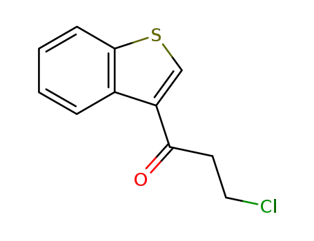 Molecular Structure of 88098-79-7 (1-Propanone, 1-benzo[b]thien-3-yl-3-chloro-)