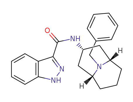 Molecular Structure of 1210745-16-6 (N-[(3-endo)-9-(phenylmethyl)-9-azabicyclo[3.3.1]non-3-yl]-1H-indazole-3-carboxamide)