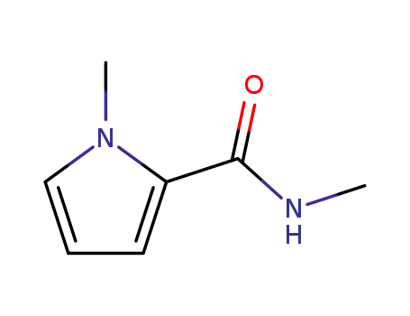 Molecular Structure of 7151-19-1 (1H-Pyrrole-2-carboxamide,N,1-dimethyl-(9CI))