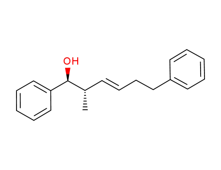 Molecular Structure of 1218988-28-3 ((1S,2S,3E)-2-methyl-1,6-diphenylhex-3-en-1-ol)