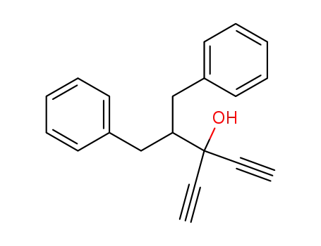 Molecular Structure of 1207550-95-5 (3-(1-benzyl-2-phenyl-ethyl)-penta-1,4-diyn-3-ol)