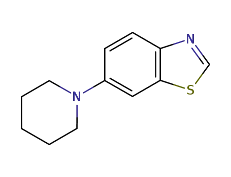 Molecular Structure of 663627-30-3 (Benzothiazole, 6-(1-piperidinyl)- (9CI))